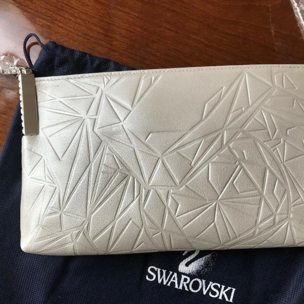 SWAROVSKI DAIQUIRI PURSE CALF LEATHER CRYSTAL NIB - Picture 2 of 8